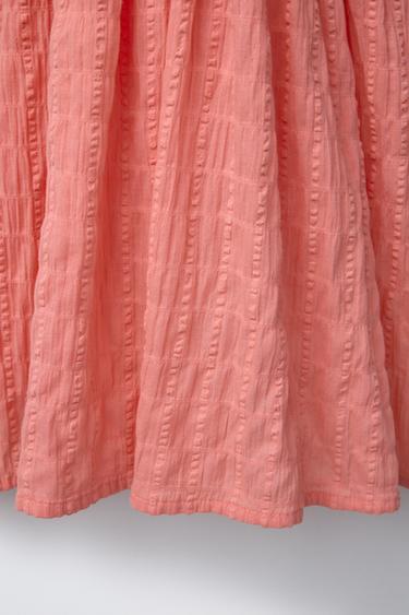 KAFTAN STRUCTURÉ - Corail de Zara - Image 3