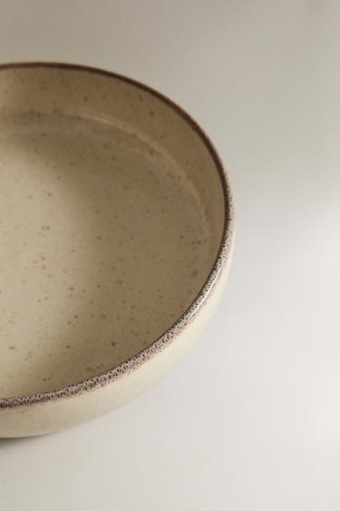 ASSIETTE CREUSE GRÈS - Écru clair de Zara - Image 2