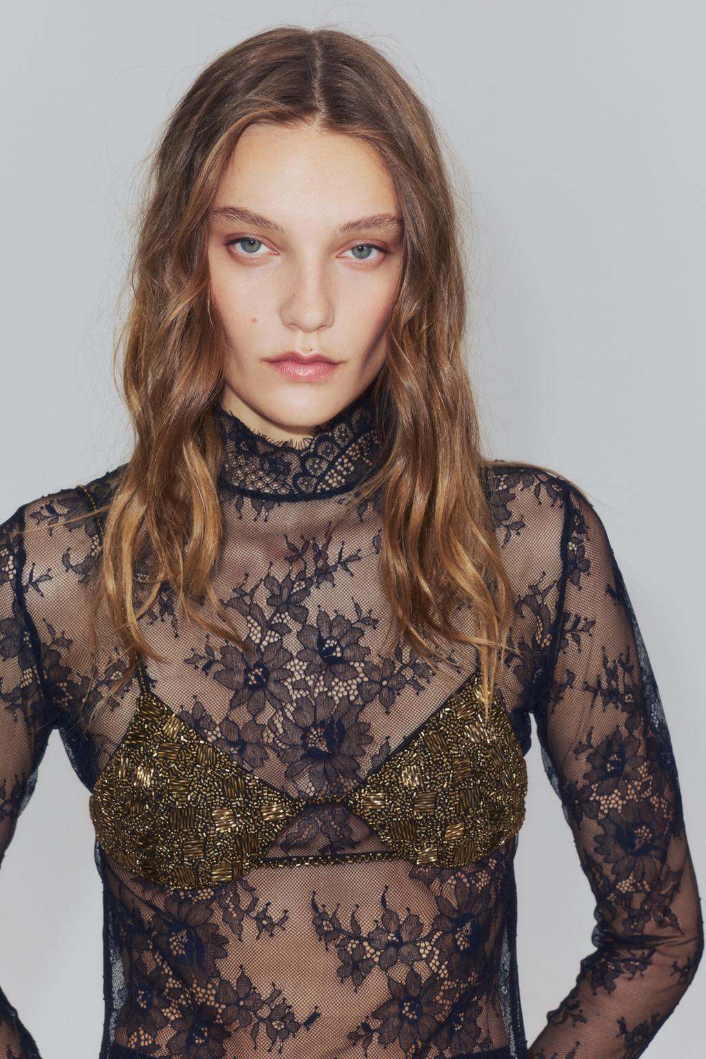 LIMITED EDITION BEADED TRIANGLE BRA