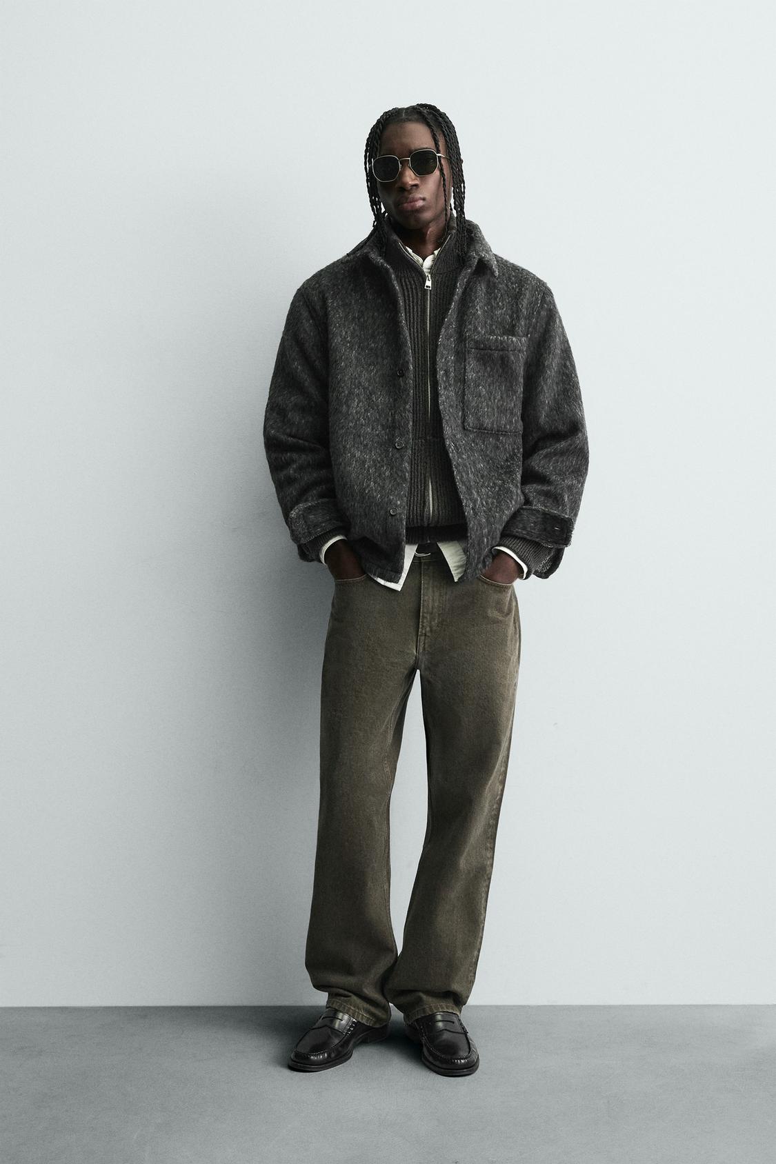 ВЕРХНЯЯ РУБАШКА ИЗ ИСКУССТВЕННОГО МЕХА ZARA