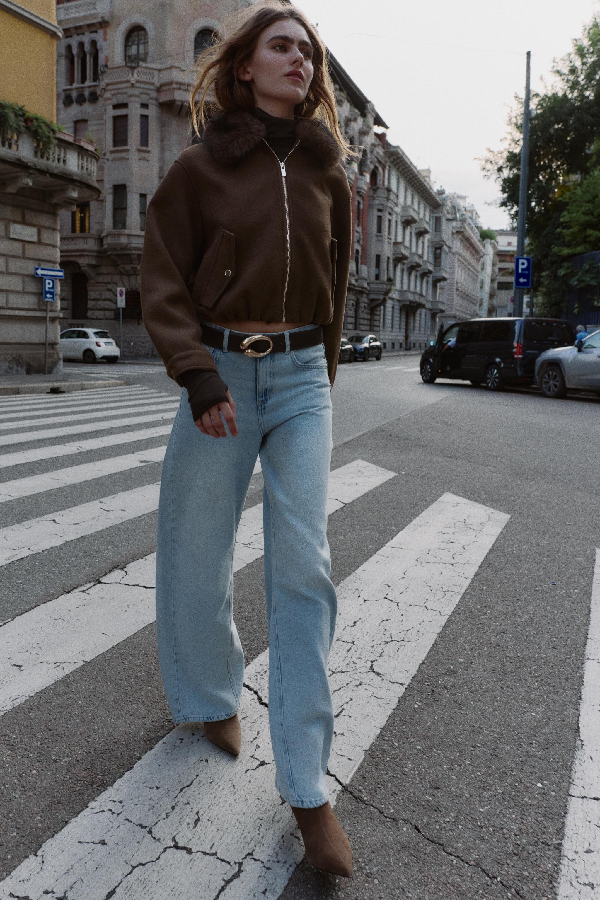 JEANS Z1975 WIDE LEG ハイウエスト - ライトブルー | ZARA