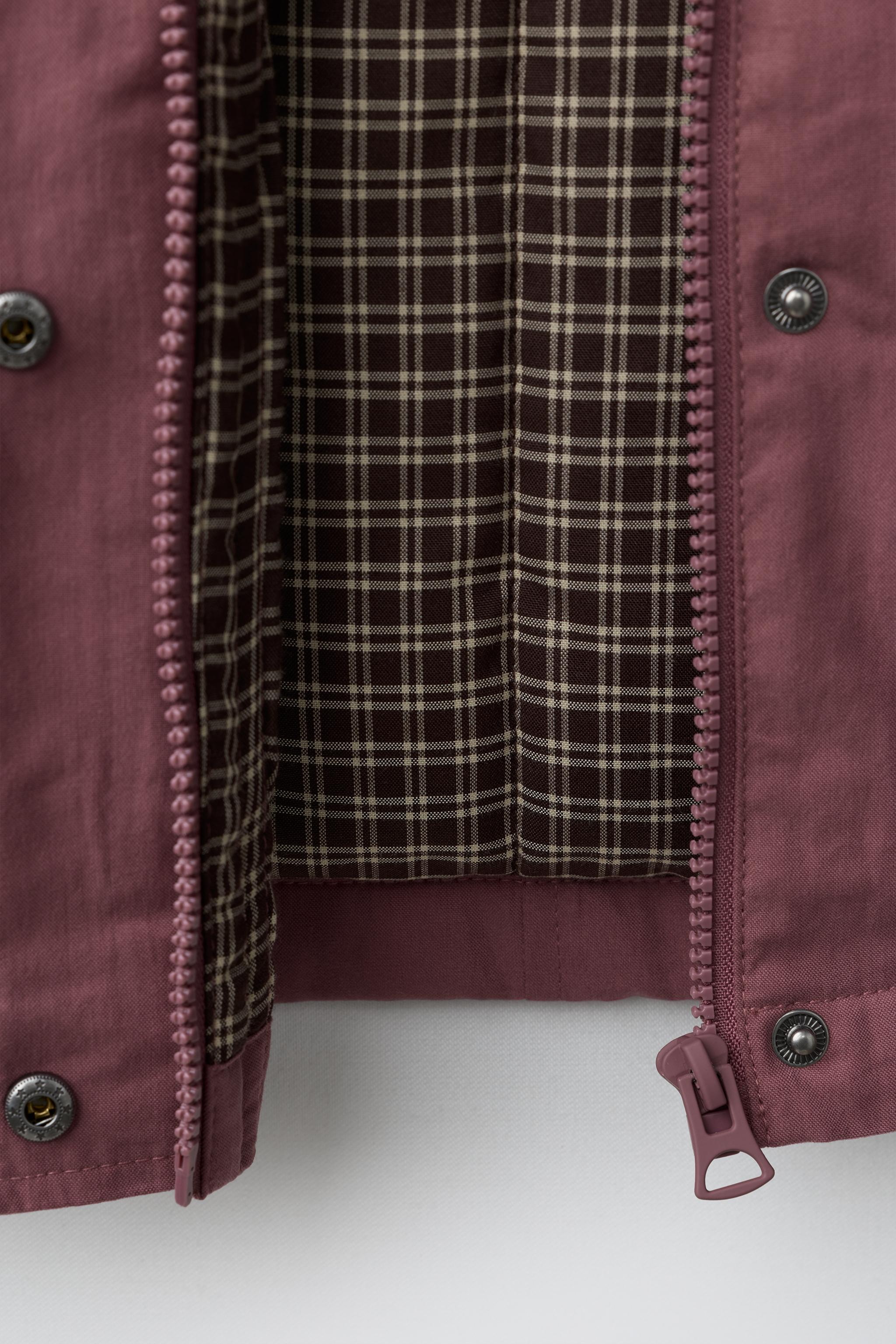 QUILTED PARKA WITH CONTRAST COLLAR