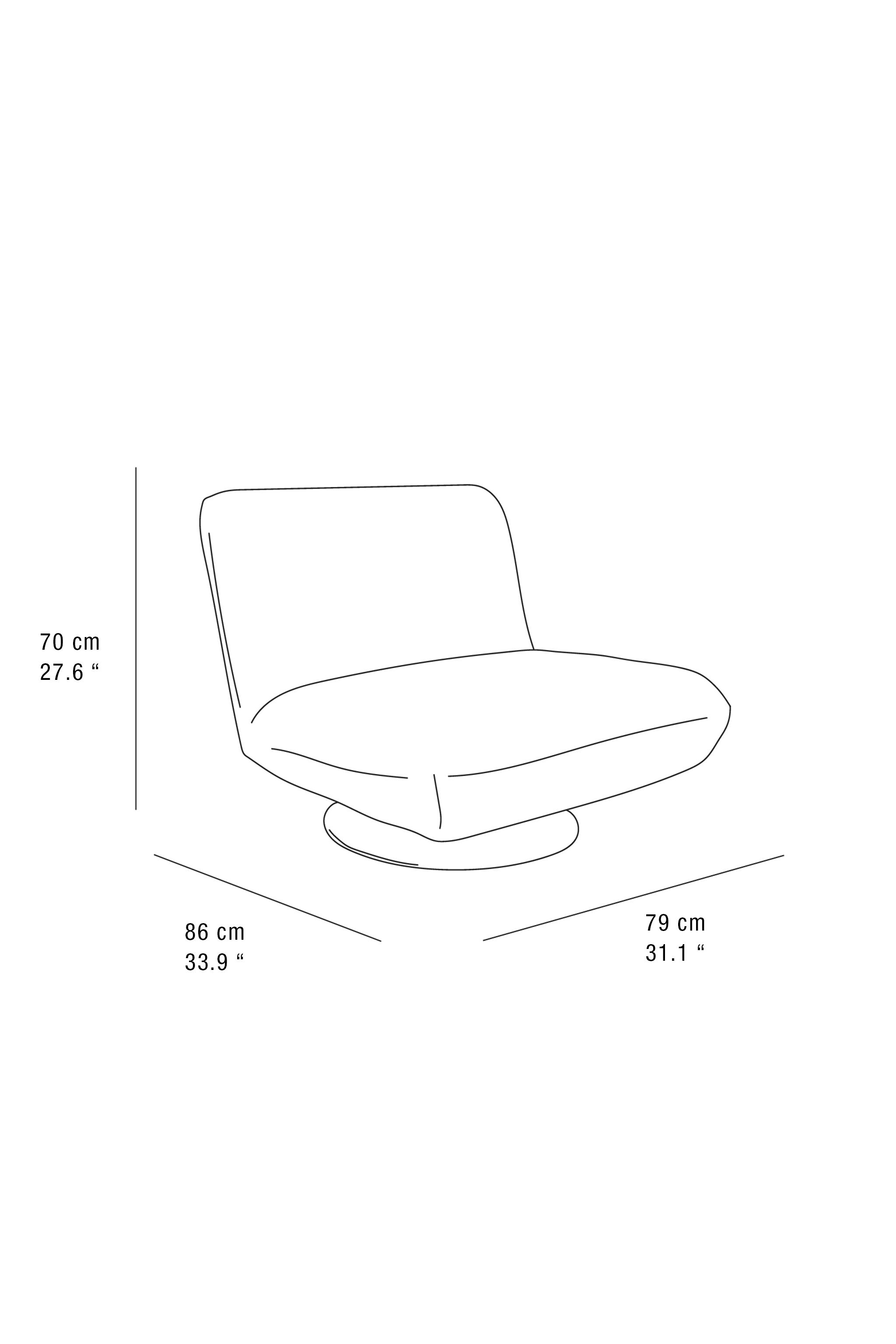 SWIVEL VELVET ACCENT CHAIR