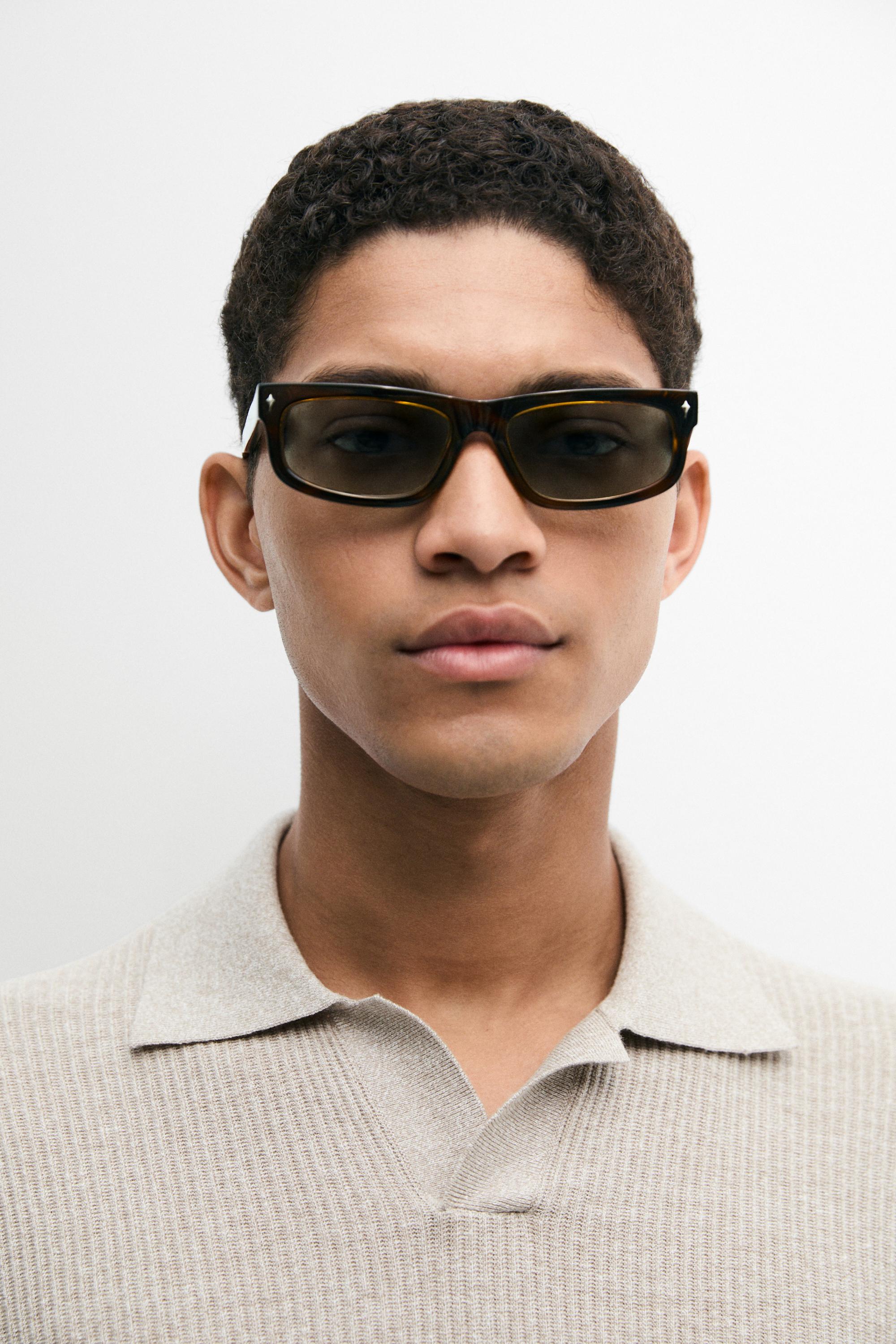 Cotton blend knit polo shirt