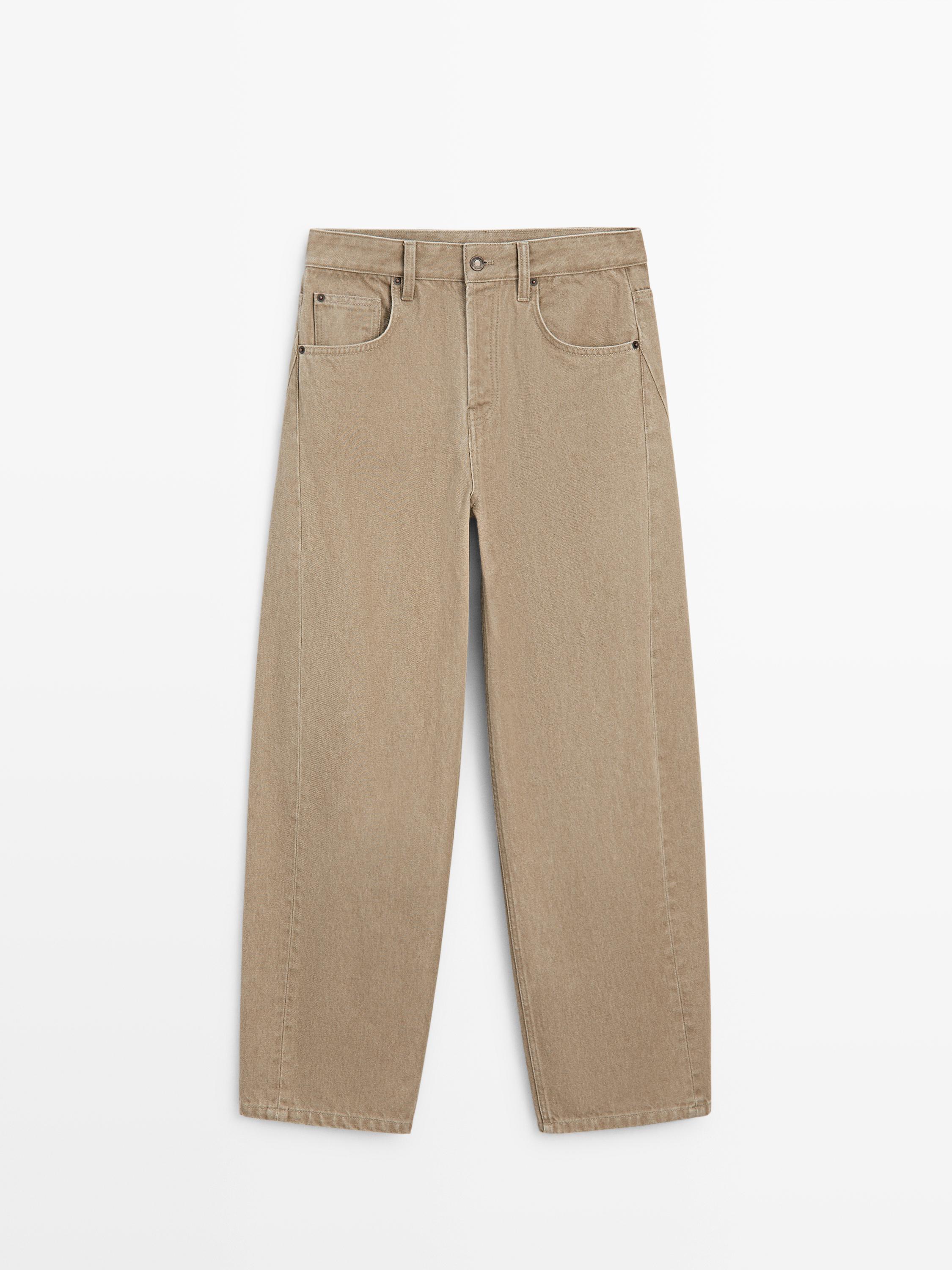 Mid-waist balloon fit jeans