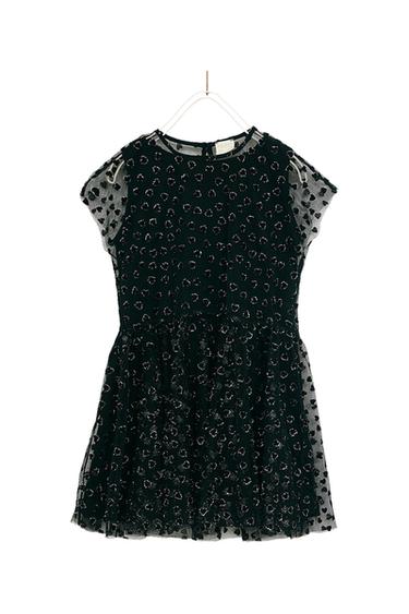 SHINY TULLE PARTY DRESS
