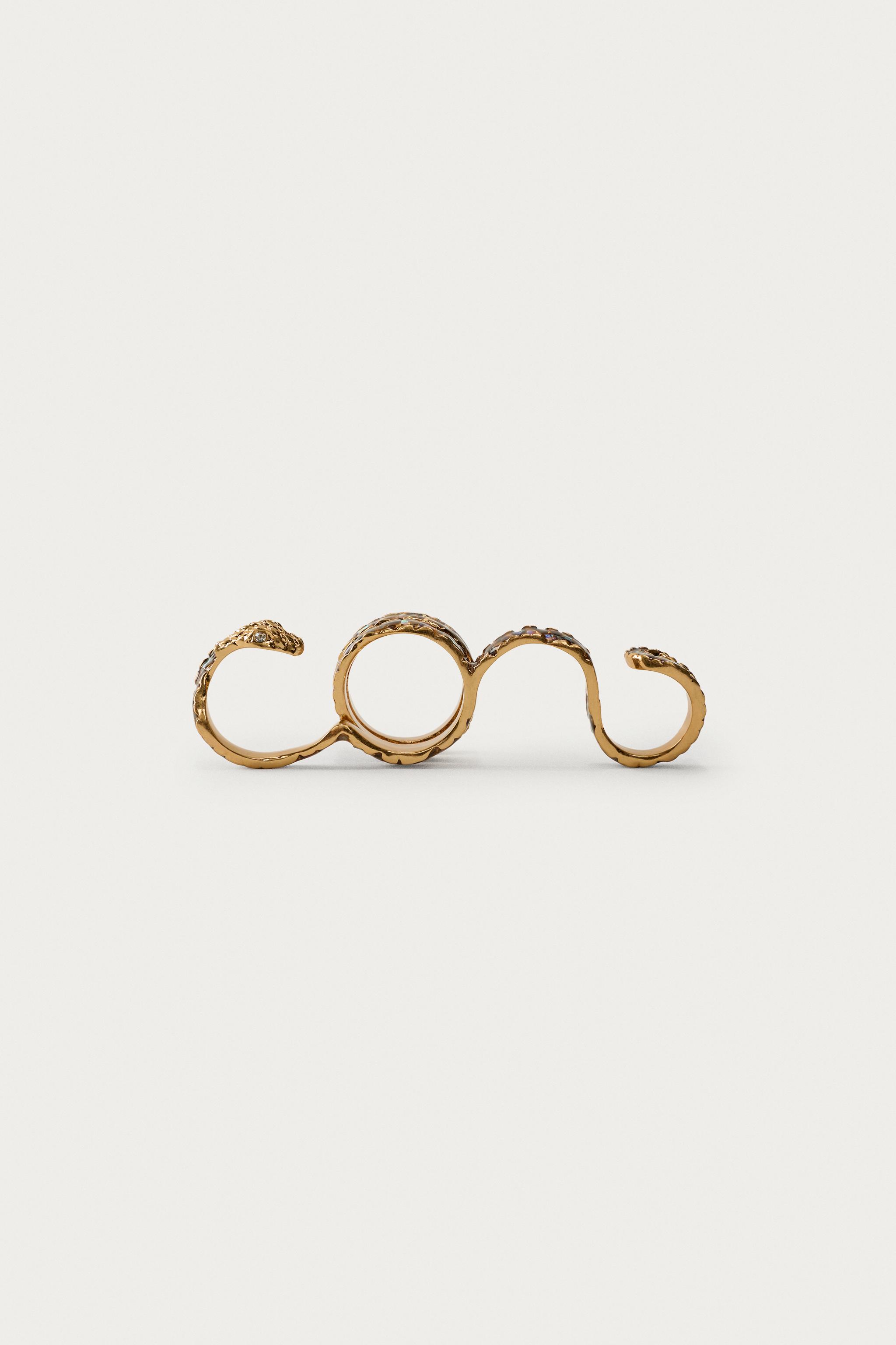 Женские аксессуары Zara MARISA BERENSON X ZARA SNAKE MULTI-POSITION RING — фото 2