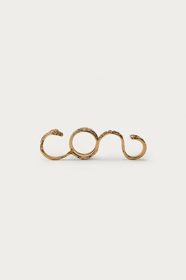 BAGUE MULTIPOSITION SERPENT MARISA BERENSON X ZARA - Doré de Zara - Image 2