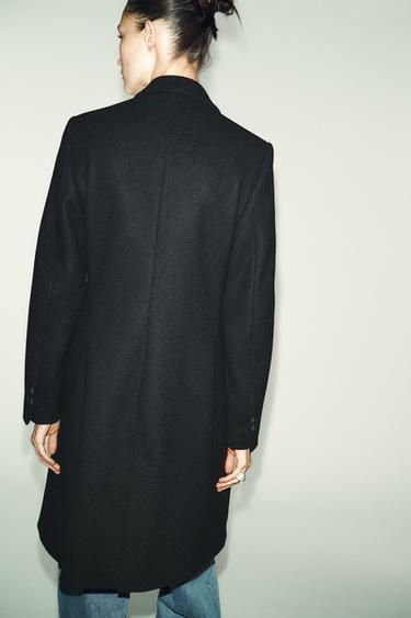 SOFT SHOULDER PAD COAT - Black by Zara - Image 7