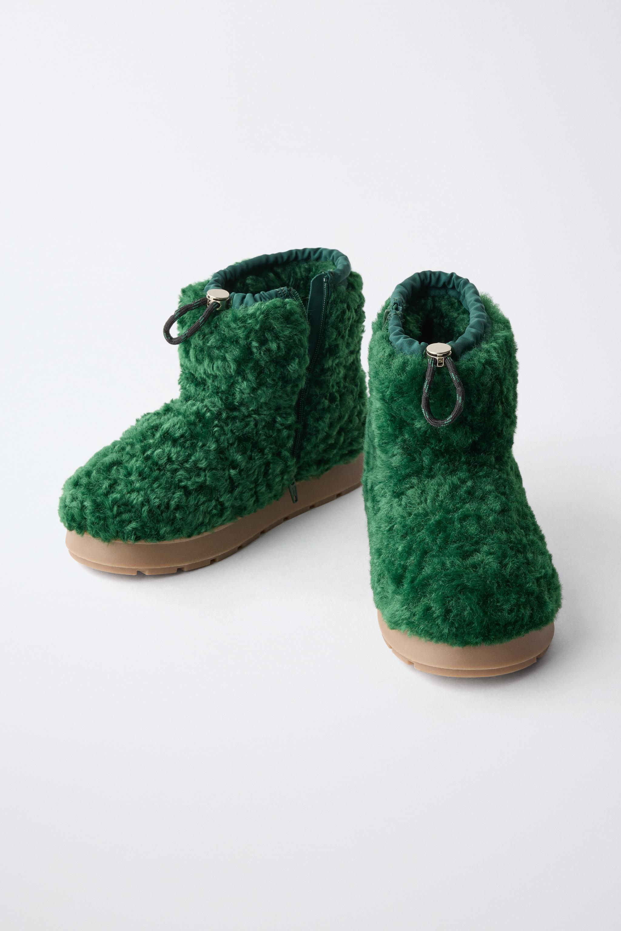 FAUX SHEARLING BOOTIES