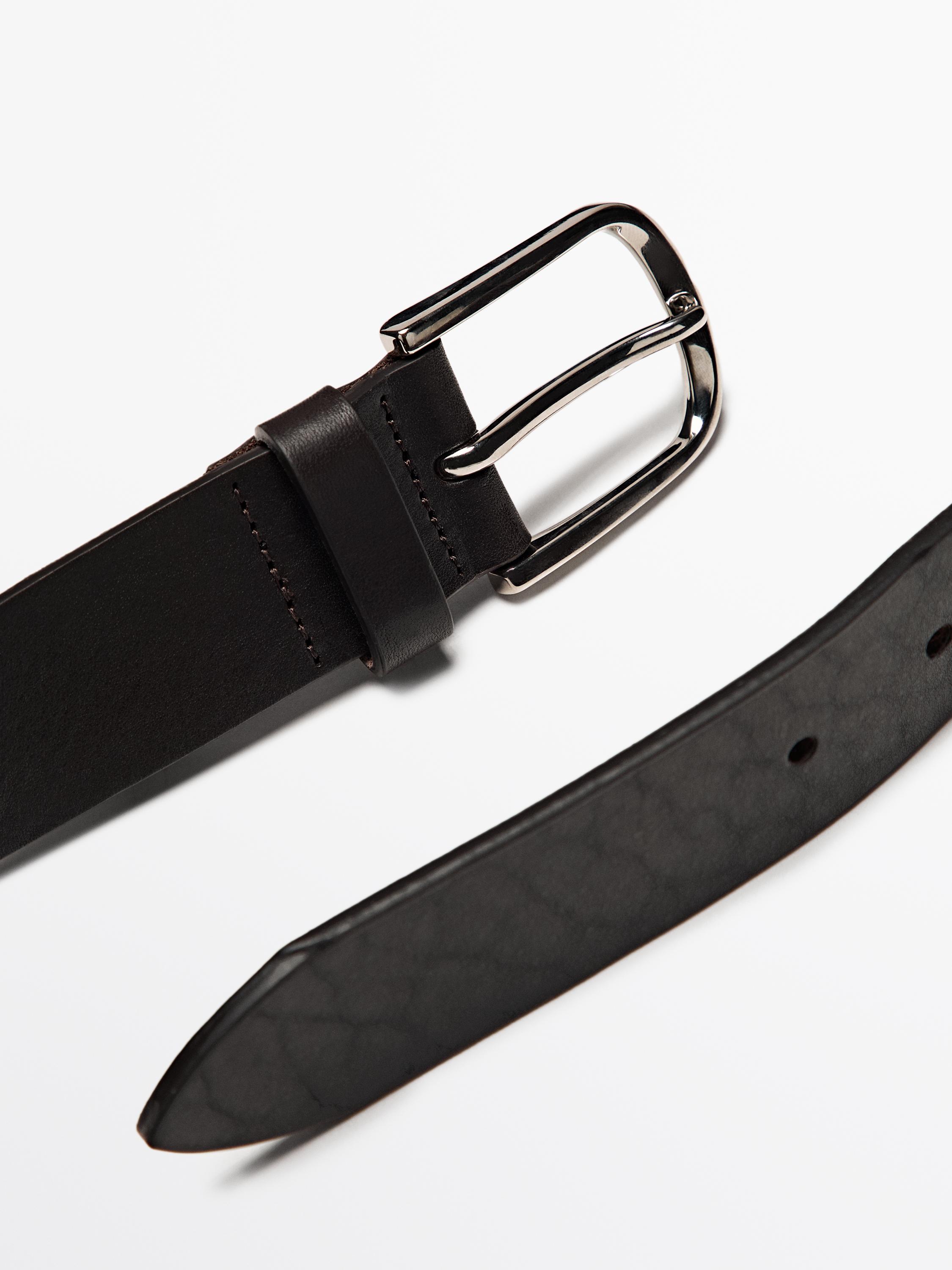 Ceinture en cuir nappa