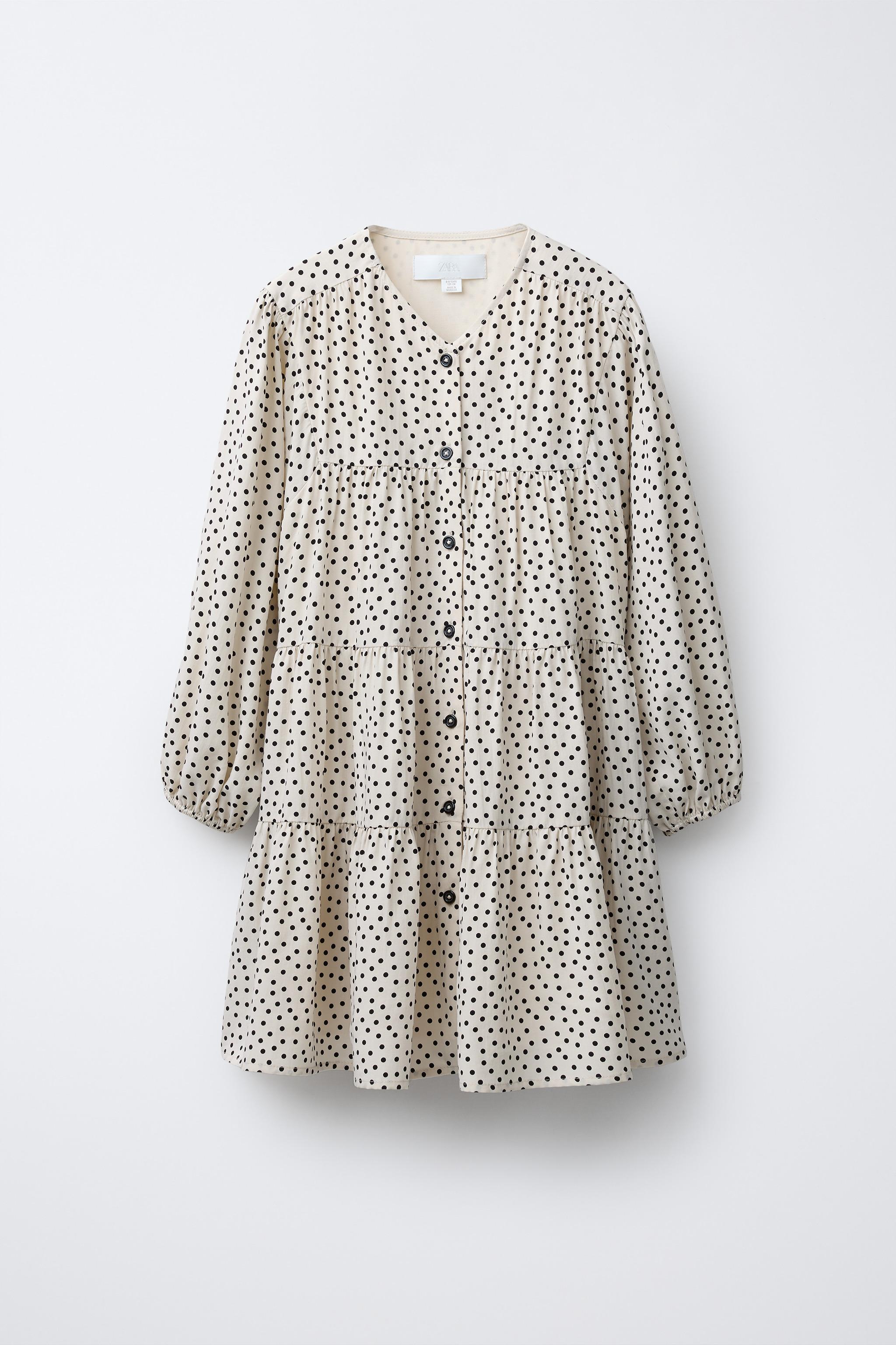 POLKA DOT PANEL DRESS