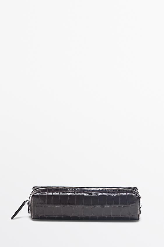 Zara Textured leather case - Brown - Image 0