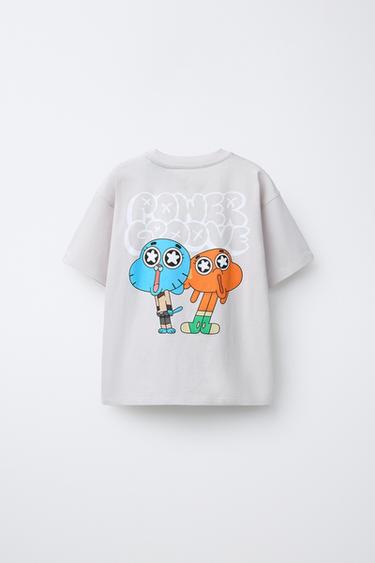 T-SHIRT IMPRIMÉ GUMBALL CARTOON NETWORK™ - Gris perle de Zara - Image 1