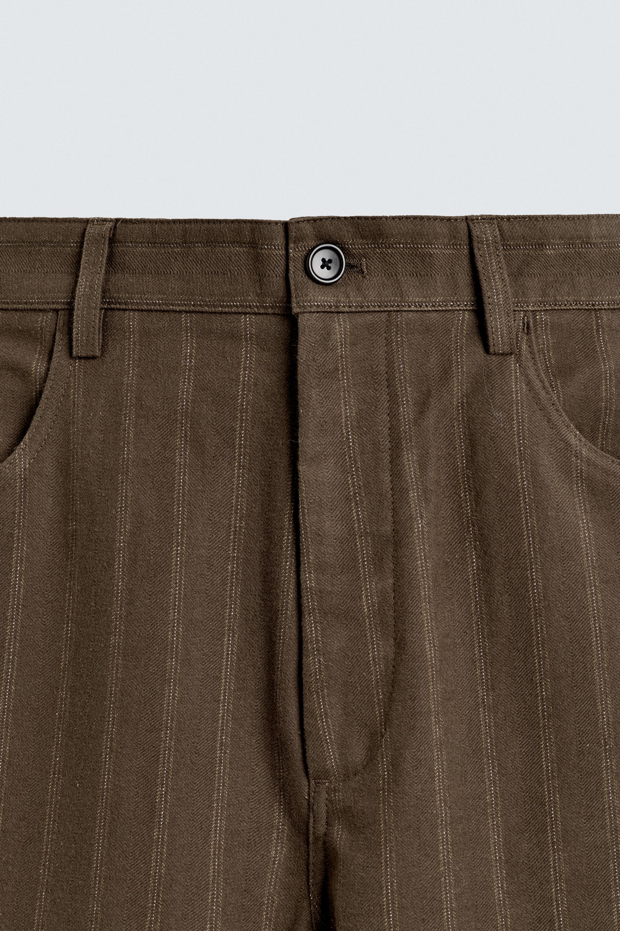 JACQUARD STRIPED BALLOON FIT PANTS