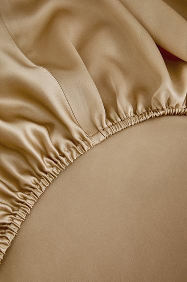 DRAP-HOUSSE 100% SOIE DE MÛRIER | POUR MATELAS 30 CM - Or de Zara - Image 2