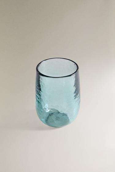 VERRE ACRYLIQUE MARTELÉ - Bleuté de Zara - Image 1