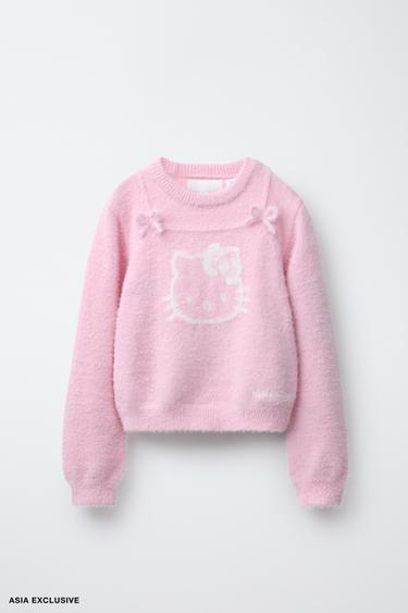 HELLO KITTY © SANRIO KNITTED JUMPER - Pink by Zara