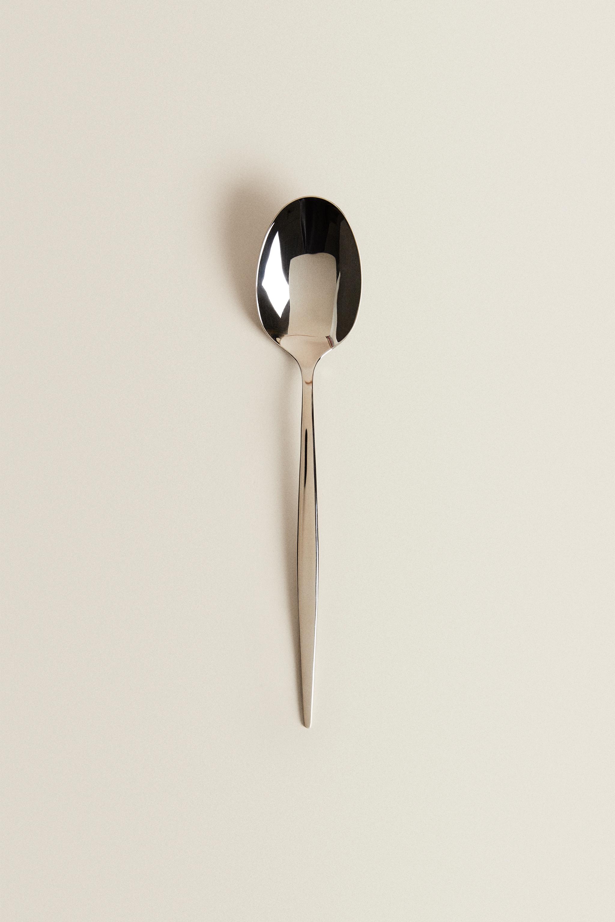 SERVING SPOON WITH EXTRA-FINE HANDLE - Steel