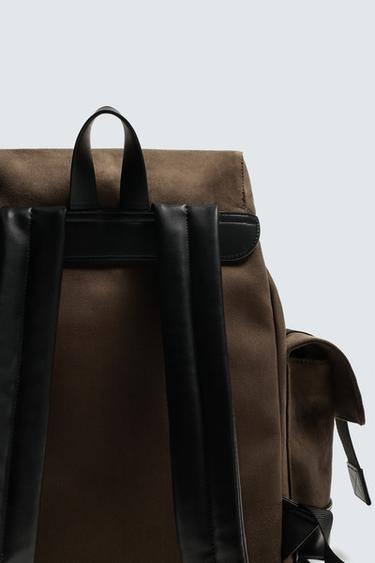 MULTI-POCKET BACKPACK - Brown by Zara - Image 4