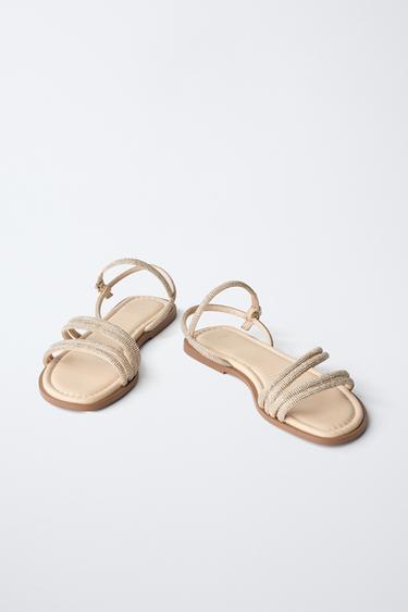 SHINY SANDALS - Gold by Zara - Image 2