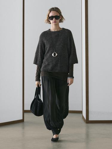 Zara Knit alpaca and wool blend raglan sleeve sweater - 889 - Image 0