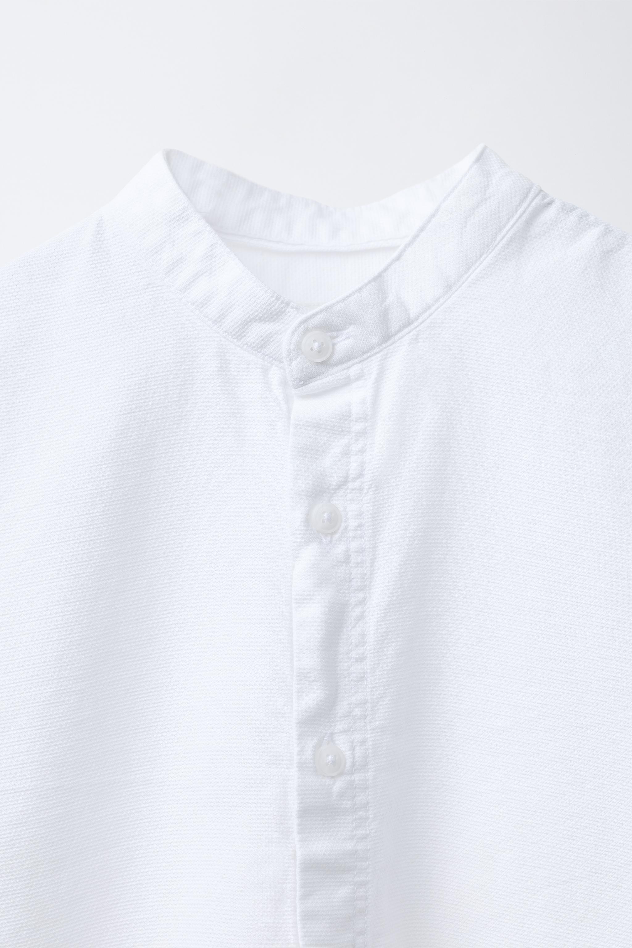 CHEMISE STRUCTURÉE COL MAO