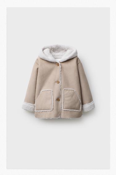 CHAMARRA DOBLE VISTA CAPUCHA - Beige de Zara