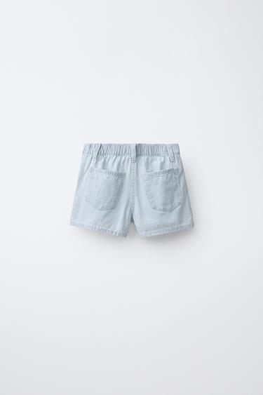 JUPE-SHORT À RAYURES - rayures de Zara - Image 1