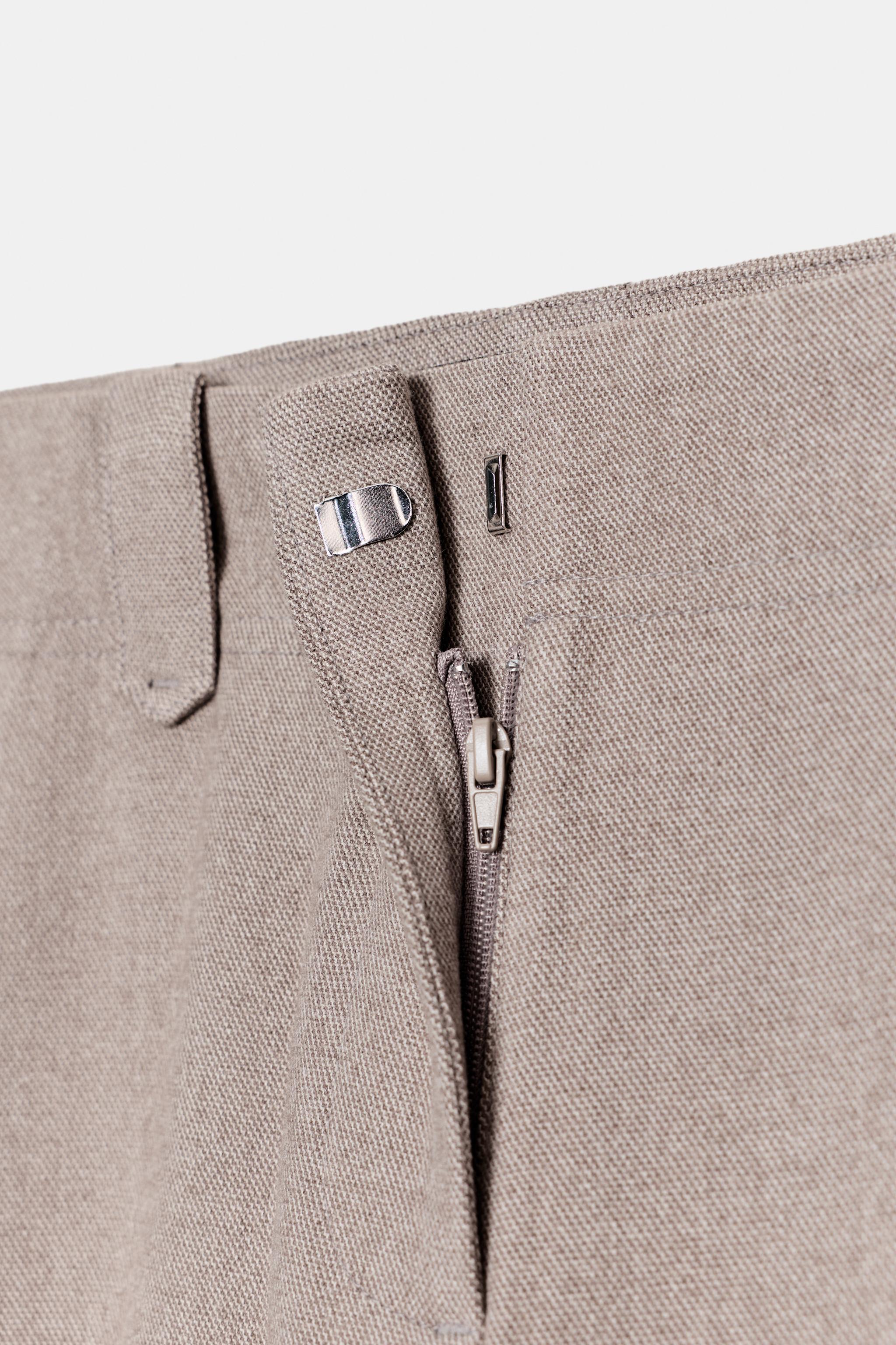 MID-RISE STRAIGHT LEG PANTS