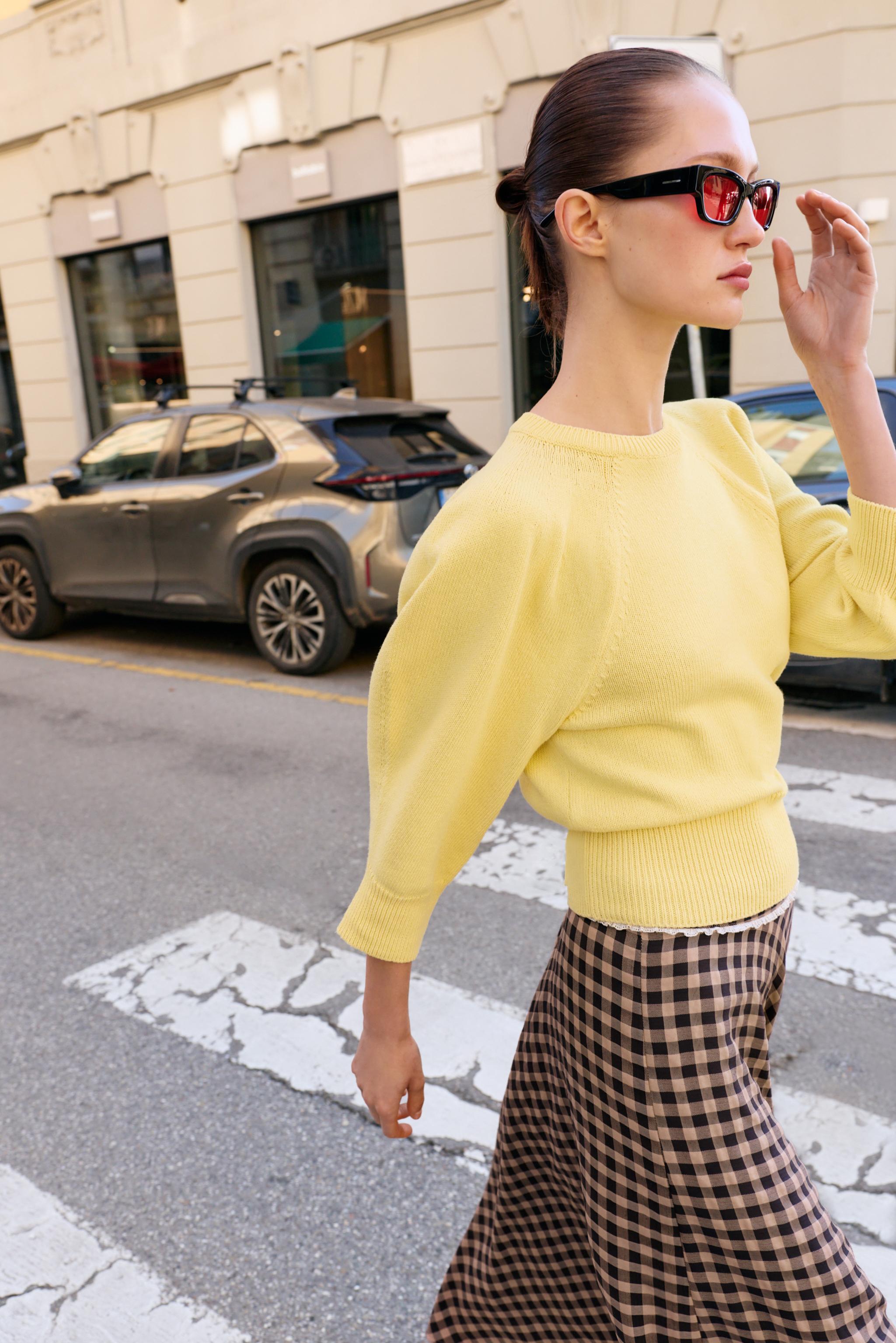 PUFF SLEEVE KNIT JUMPER