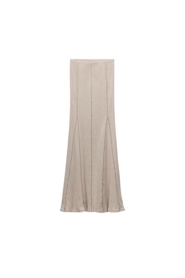 WASHED RIB SKIRT