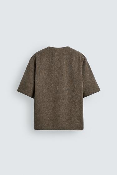 LINEN BLEND POLO SHIRT - Khaki by Zara - Image 7