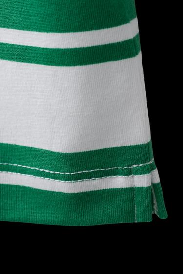 Zara STRIPED BUTTERBEAR © POLO SHIRT - Green
