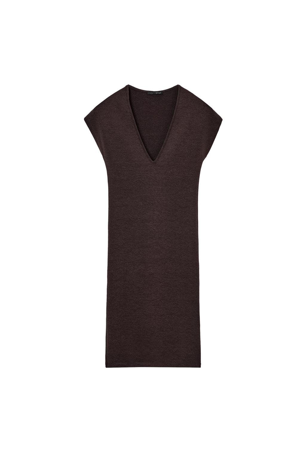 SHORT V-NECK DRESS - image 3