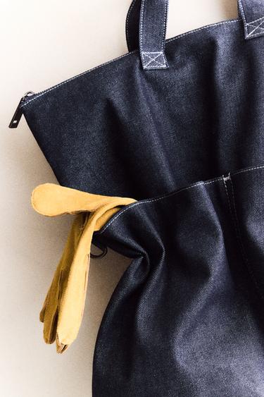 DENIM TOTE BAG - Blue by Zara