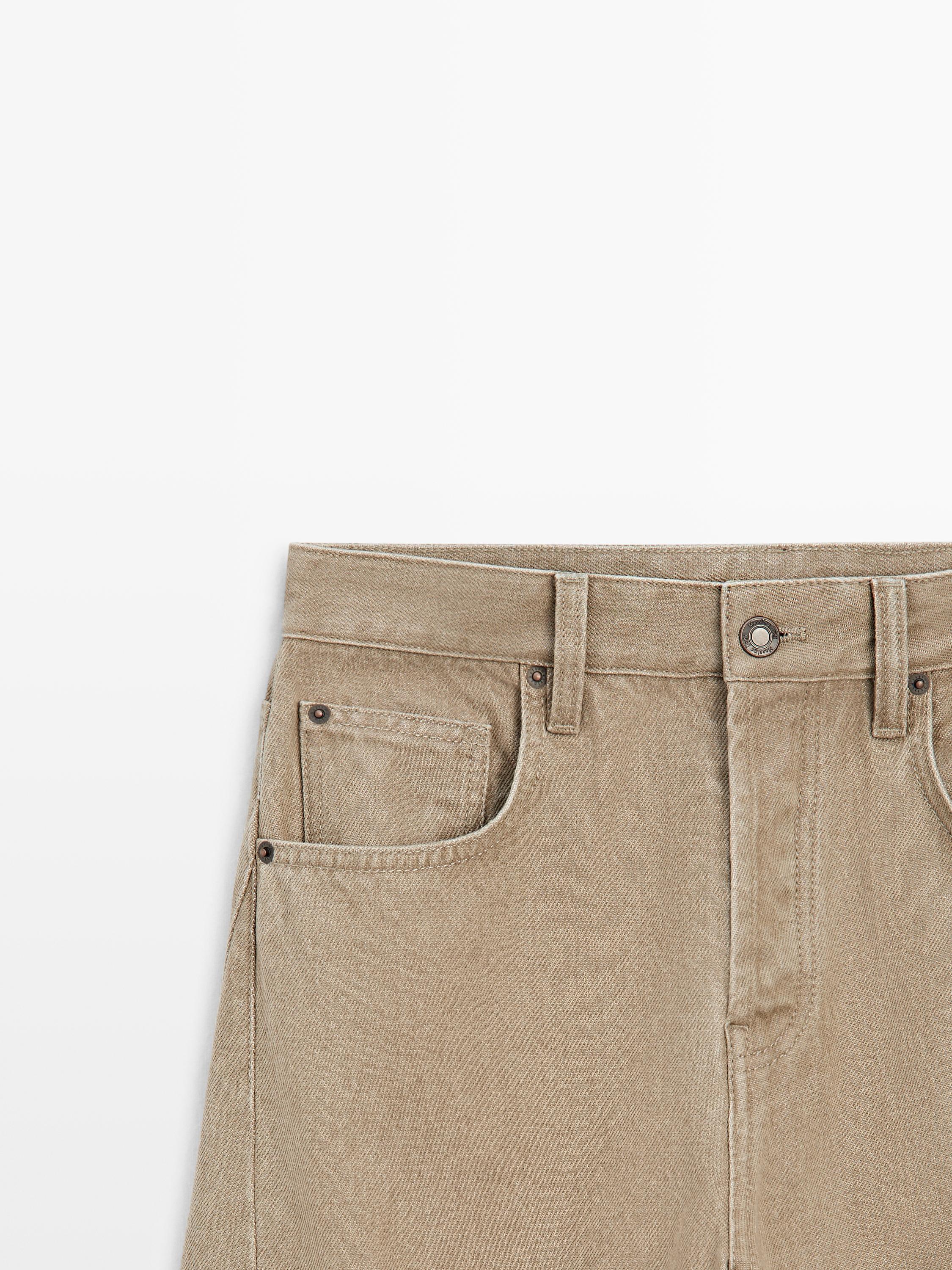 Mid-waist balloon fit jeans