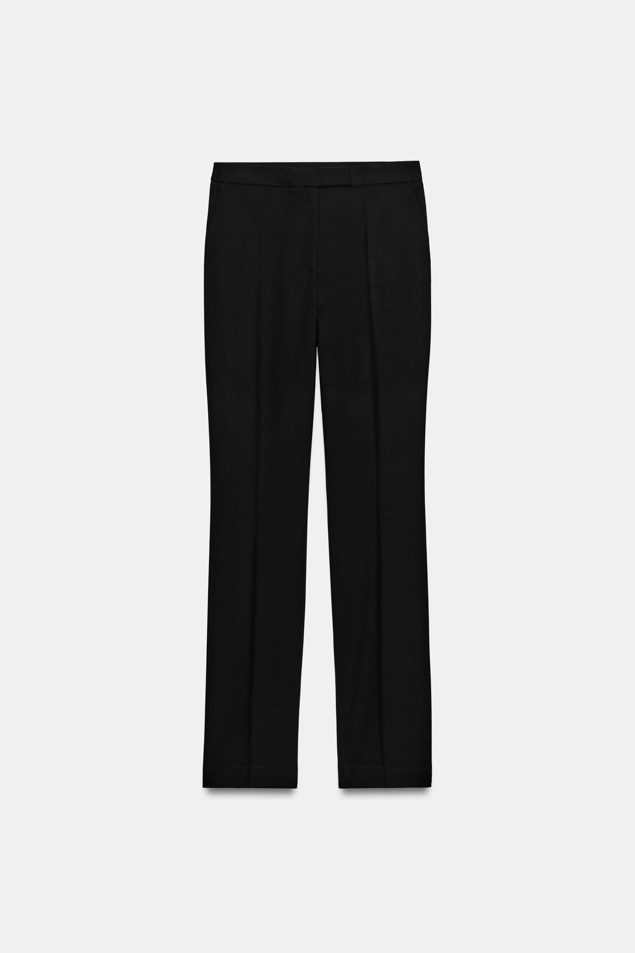 Zara Yüksek Bel Düz Kesim Pantolon görsel 6
