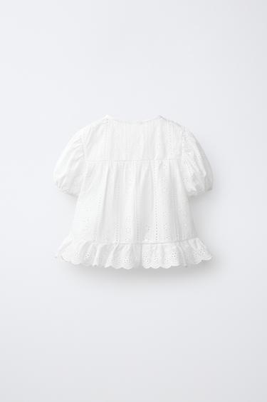 ROMANTIC EMBROIDERED SHIRT - White by Zara - Image 1