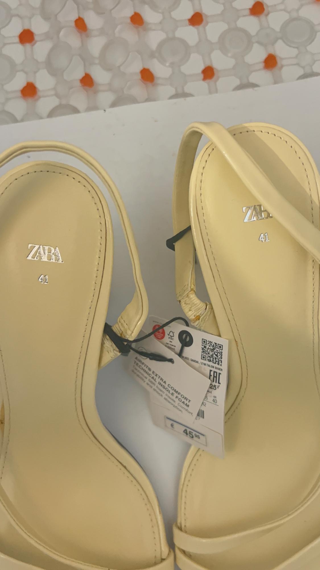 SANDALES ZARA EN SIMILICUIR LISSE 41 - Image 5