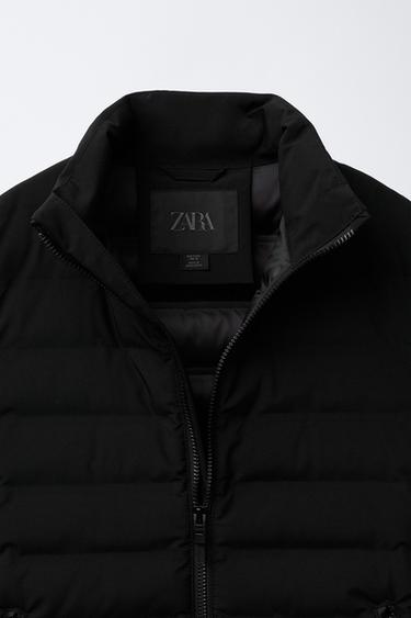 BLOUSON REMBOURRÉ MANCHES NÉOPRÈNE - Noir de Zara - Image 5