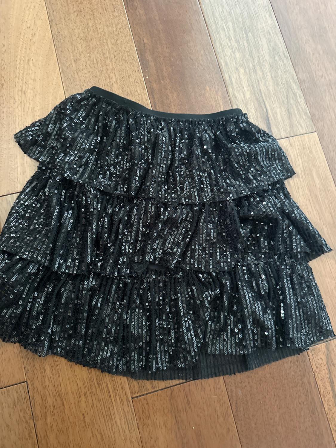 SEQUIN RUFFLED SKIRT - Image 2