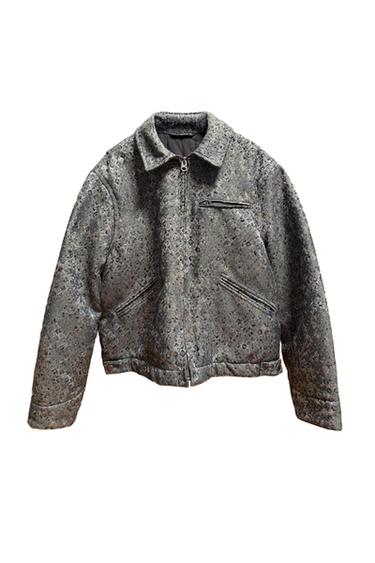 CHAQUETA JACQUARD ESTAMPADA