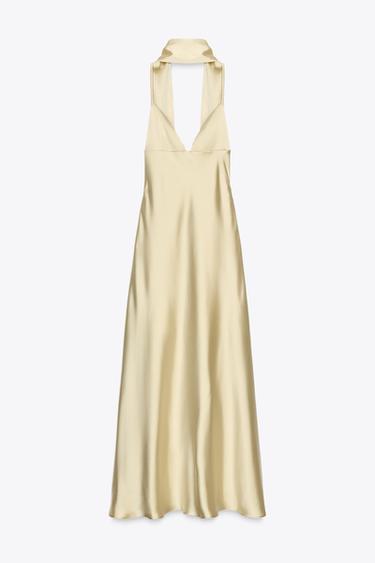 FOULARD SATIN MAXI DRESS - Vanilla by Zara - Image 5