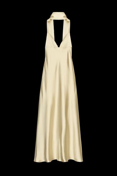FOULARD SATIN MAXI DRESS - Vanilla by Zara - Image 0