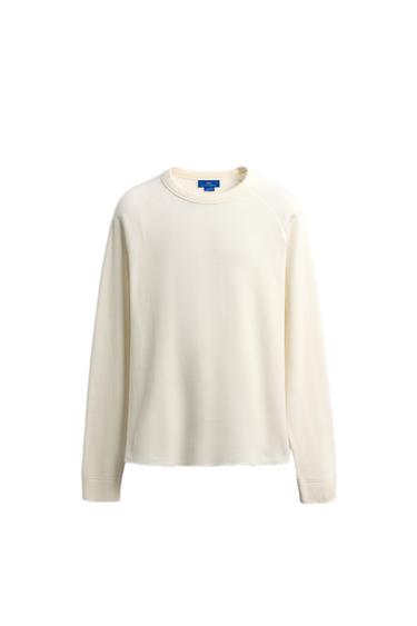 تيشرت بنية وافل آرون ليفين X زارا - خَام by Zara