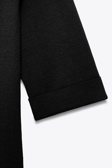 CAMISETA ALGODÓN LAVADA - Negro de Zara
