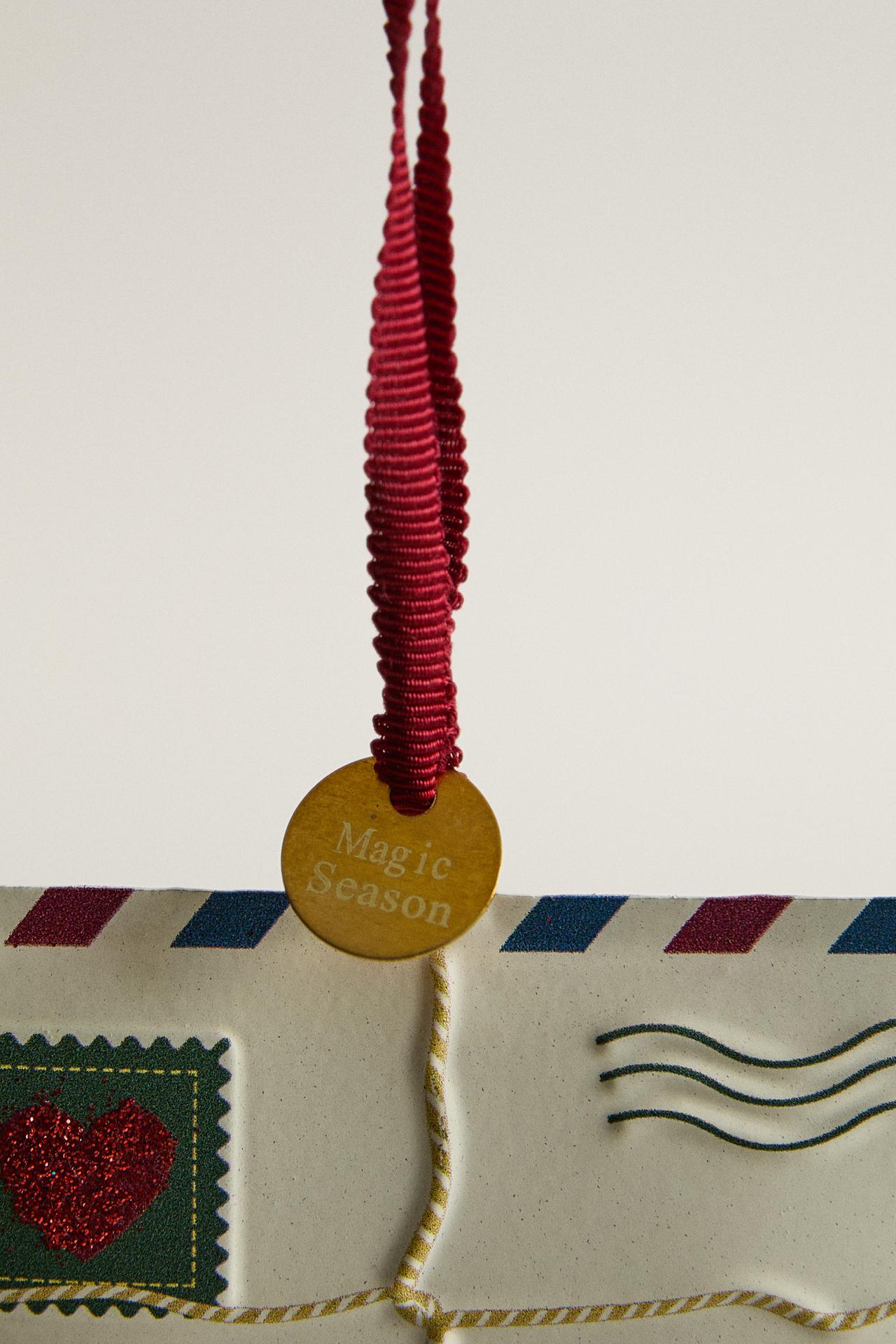 LETTER CHRISTMAS TREE DECORATION — Oyster-white