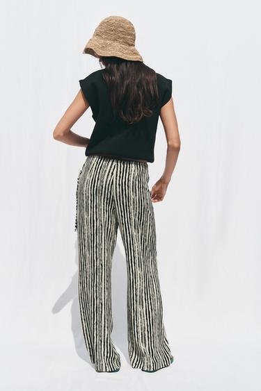 STRIPED WIDE-LEG PAREO TROUSERS - Stripes by Zara - Image 5