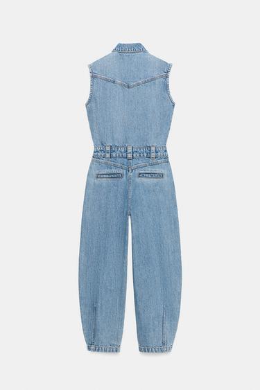 COMBINAISON DENIM Z1975 COUPE BALLON - Bleu moyen de Zara - Image 7